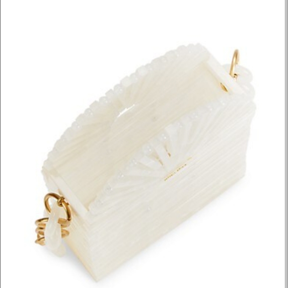 NIB Cult Gaia GAIA'S ARK PHONE Acrylic CROSSBODY Bag in Pearl-$248 - Picture 16 of 16